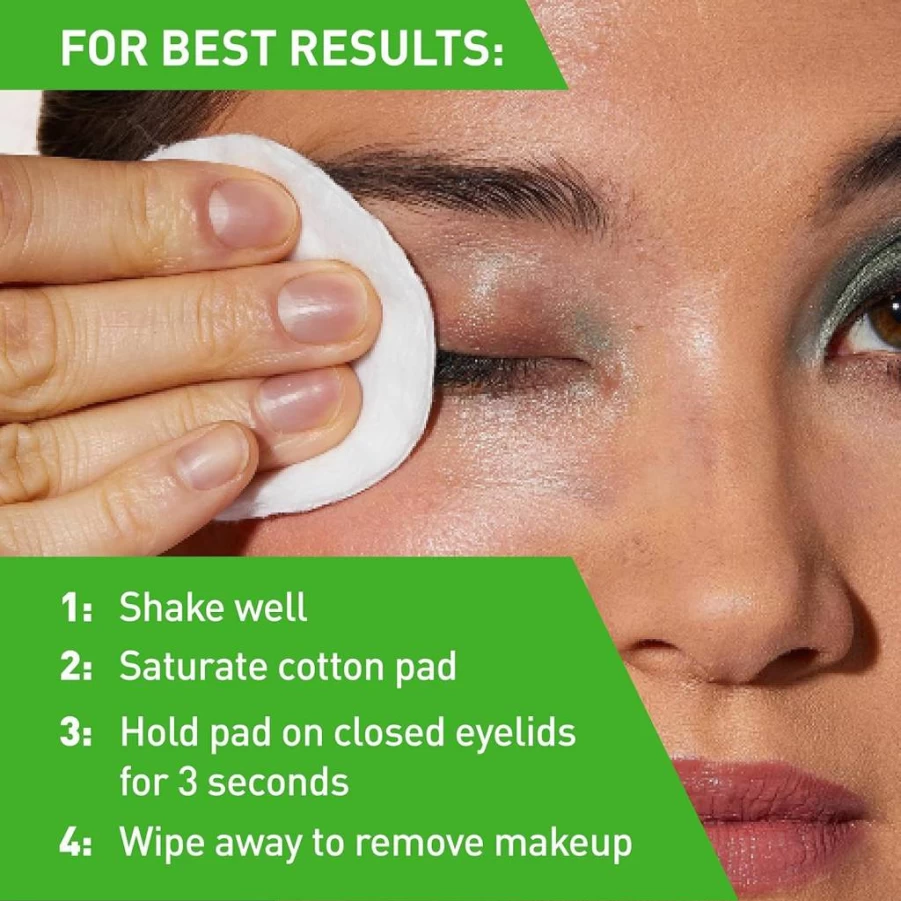 CeraVe Waterproof Eye Makeup Remover with Hyaluronic Acid & Ceramides | Fragrance-Free, Non-Greasy, Non-Comedogenic | 4 oz | Ophthalmologist Tested