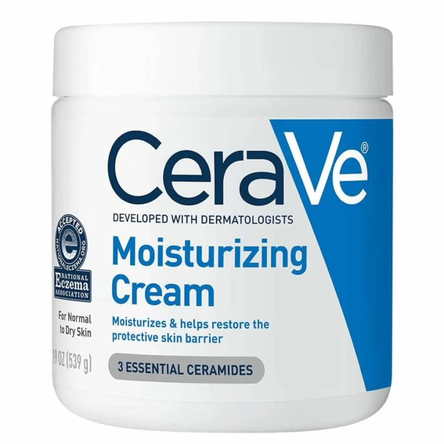 CeraVe Moisturizing Cream for Dry Skin | 19 oz | Fragrance-Free, Non-Comedogenic Face & Body Lotion with Hyaluronic Acid & Ceramides | Oil-Free Daily Moisturizer