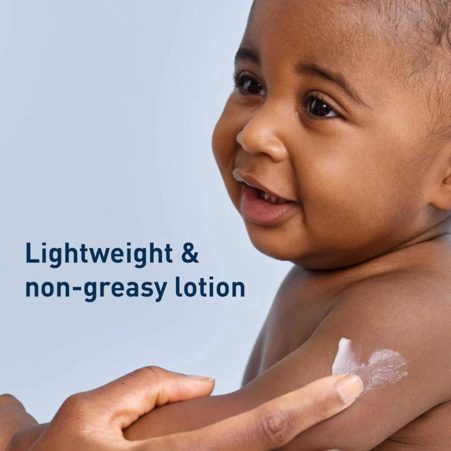 CeraVe Baby Lotion with Ceramides & Niacinamide | Fragrance-Free, Paraben-Free Moisturizer for Sensitive Baby Skin | 8 oz, Lightweight Hydration