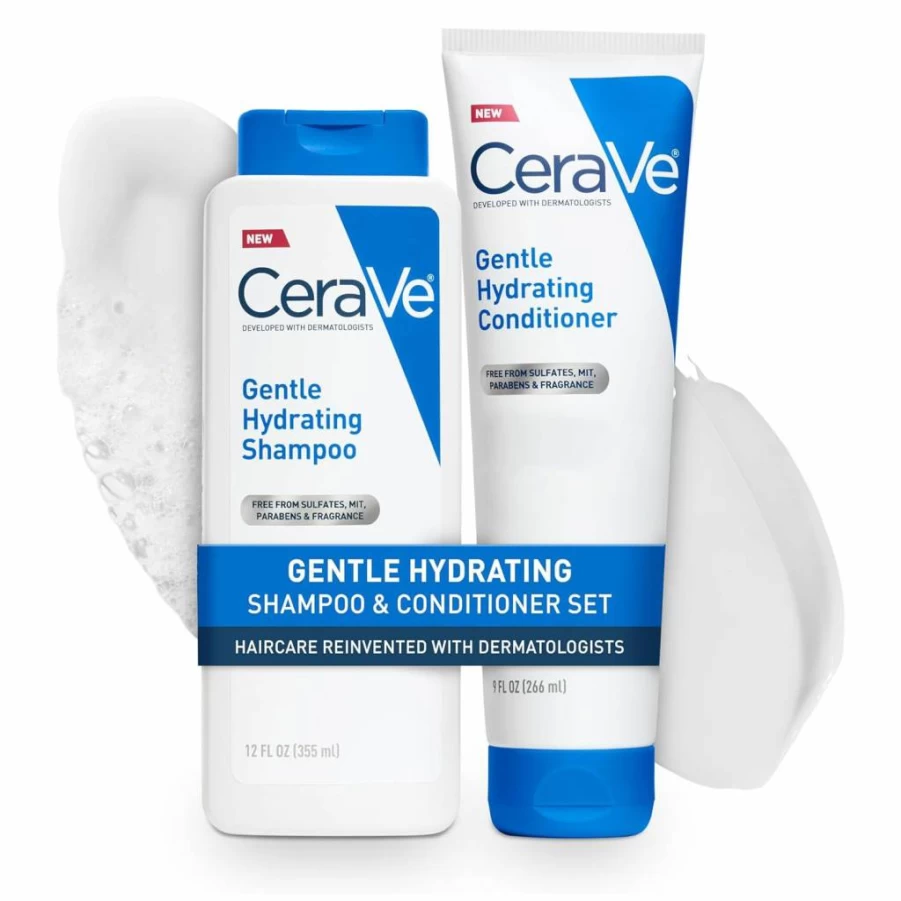 CeraVe Hydrating Hair Conditioner with Ceramides & Hyaluronic Acid | Sulfate-Free, Color Safe | Moisturizing for All Hair & Scalp Types | Niacinamide Enriched