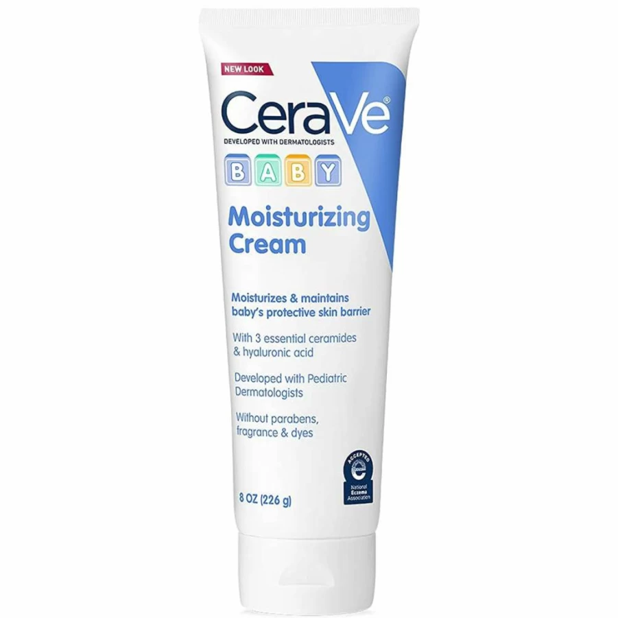 CeraVe Baby Moisturizing Cream with Hyaluronic Acid – Fragrance, Paraben & Phthalate Free – 5 oz Gentle Hydrating Lotion for Delicate Skin