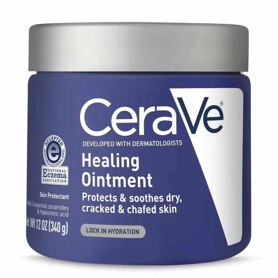CeraVe Healing Ointment - 3 Oz Moisturizing Skin Protectant with Hyaluronic Acid & Ceramides for Dry, Cracked Skin Repair
